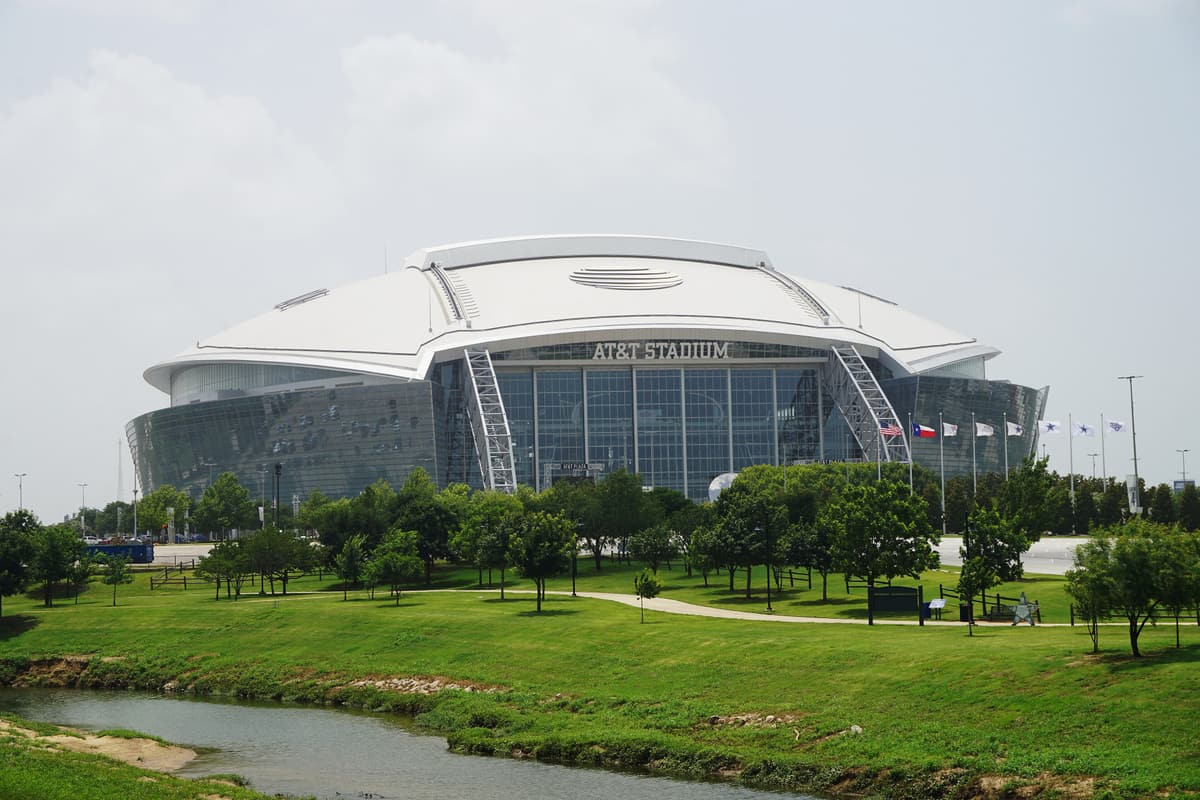Das riesige AT&T Stadium der Dallas Cowboys in Arlington, Texas